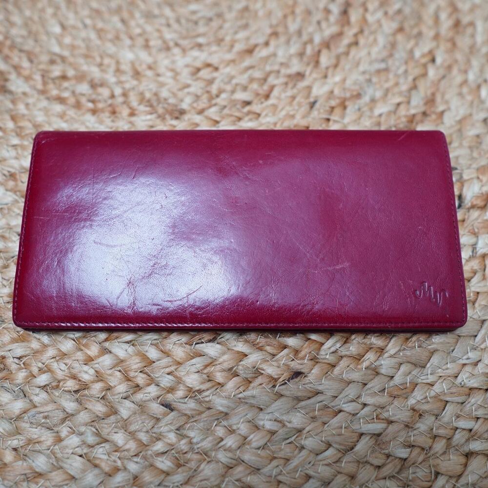 Monsac Original Red Leather Wallet